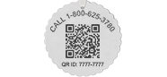 QR Code French Elite Medical ID Necklace Sterling Silver, Silver Gold, pemblem image number 0